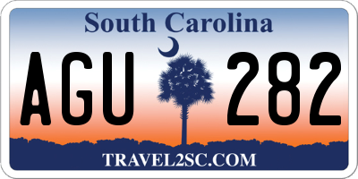 SC license plate AGU282
