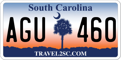 SC license plate AGU460