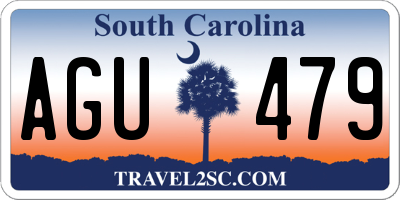 SC license plate AGU479