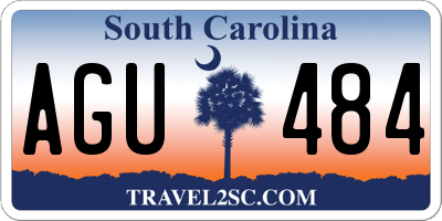 SC license plate AGU484