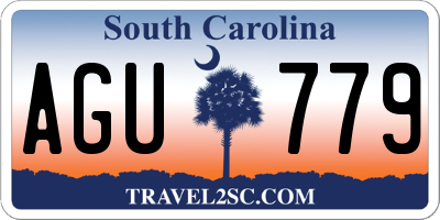 SC license plate AGU779
