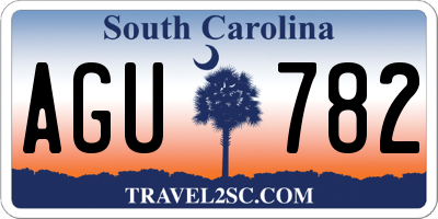 SC license plate AGU782