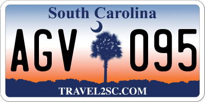 SC license plate AGV095