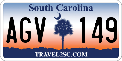 SC license plate AGV149