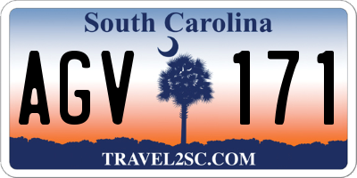 SC license plate AGV171