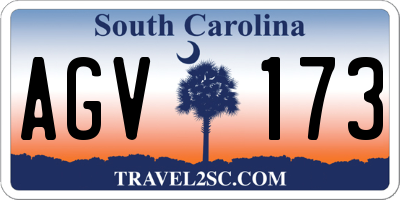 SC license plate AGV173