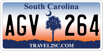 SC license plate AGV264