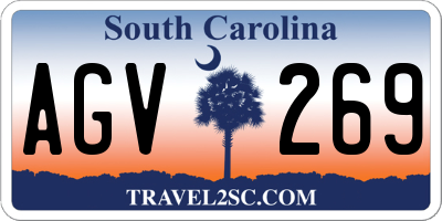 SC license plate AGV269