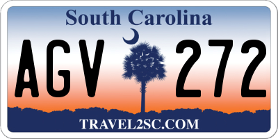 SC license plate AGV272