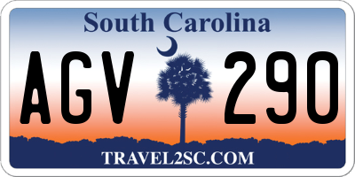 SC license plate AGV290