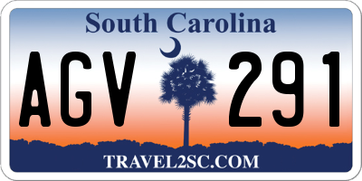 SC license plate AGV291