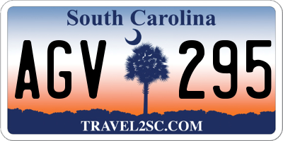 SC license plate AGV295