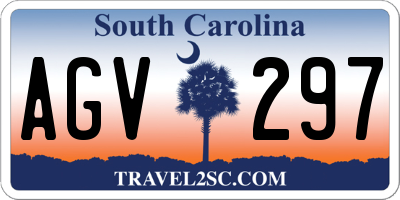 SC license plate AGV297