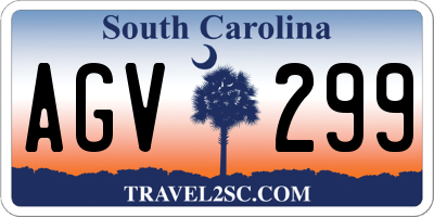 SC license plate AGV299
