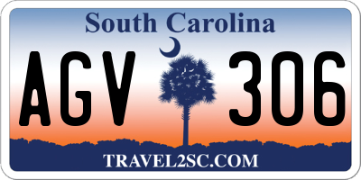 SC license plate AGV306