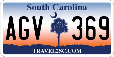 SC license plate AGV369