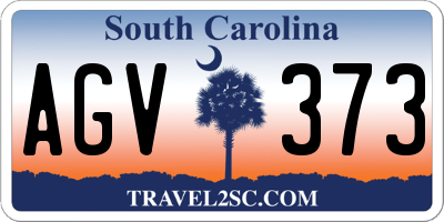 SC license plate AGV373