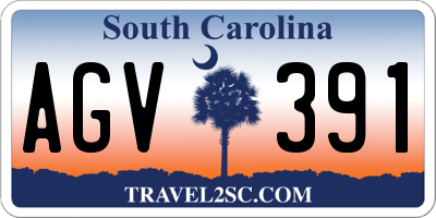SC license plate AGV391