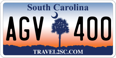 SC license plate AGV400