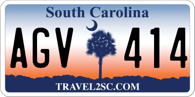 SC license plate AGV414