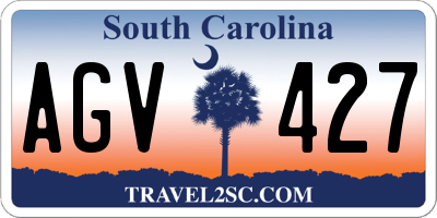 SC license plate AGV427
