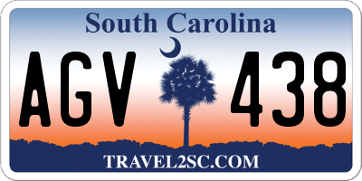 SC license plate AGV438