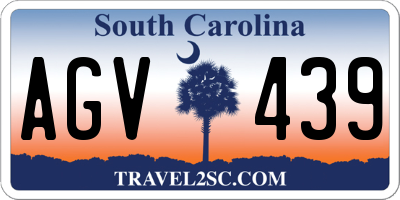 SC license plate AGV439
