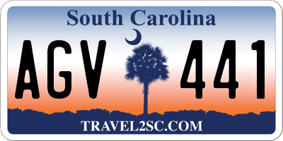 SC license plate AGV441