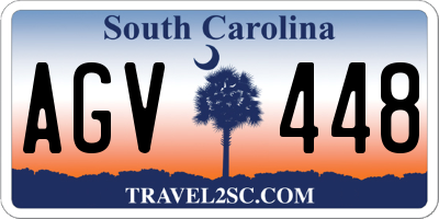 SC license plate AGV448