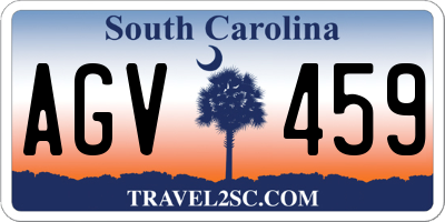 SC license plate AGV459