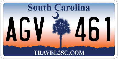 SC license plate AGV461