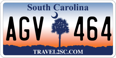 SC license plate AGV464