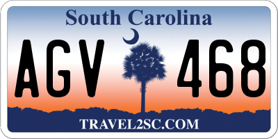 SC license plate AGV468