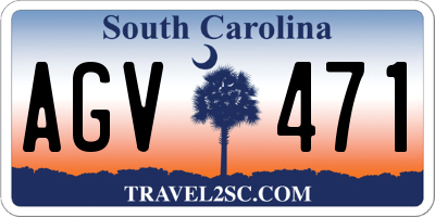 SC license plate AGV471