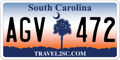 SC license plate AGV472