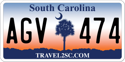 SC license plate AGV474