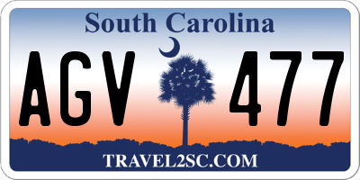 SC license plate AGV477