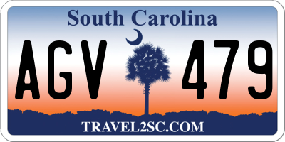 SC license plate AGV479