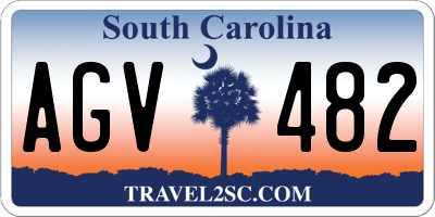 SC license plate AGV482