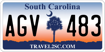 SC license plate AGV483