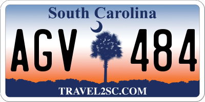 SC license plate AGV484