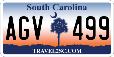 SC license plate AGV499