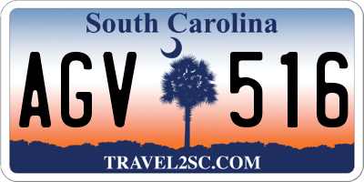 SC license plate AGV516