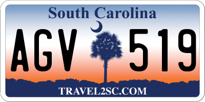 SC license plate AGV519