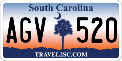 SC license plate AGV520