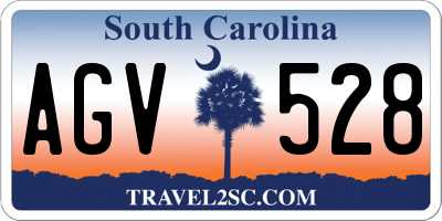 SC license plate AGV528