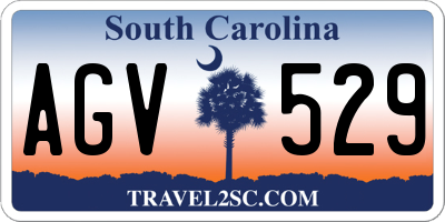 SC license plate AGV529