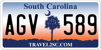 SC license plate AGV589