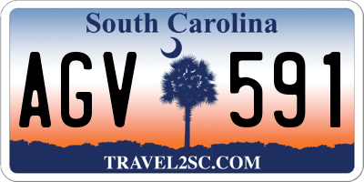 SC license plate AGV591