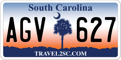 SC license plate AGV627